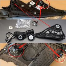 Auto-Scheinwerfer-Reparatursatz Halterung A 2068209700   Schwarzer Kunststoff A 2068209800   Für Mercedes-Benz C-Klasse W206 C200 C260L 2021-2023