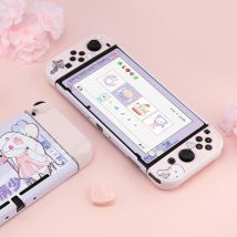 Geeksahre Pop Rabbit Tempered Glass Protector compatible with Nintendo Switch - HD, Scratch-Resistant