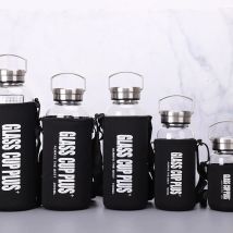 600/1000/1500/2000ML Große Kapazität Tragbare Borosilica Glas Tee-ei Flasche von Wasser mit Für wasser Outdoor Reise Tee Becher