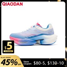 QIAODAN TG PLAID Uomo 2025 Nuovo Ammortizzazione Carbon Board Scarpe da corsa Assorbimento degli urti Rimbalzo Scarpe da ginnastica da allenamento QDB023253295