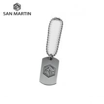 San Martin 2021new Fashion Keychain Necklace Pendant Watch Parts Stainless Steel Metal Tag Brand Peripheral Products