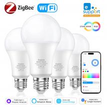 COOLO EWelink WiFi Zigbee Lampadine LED intelligenti 15W 18W E27 Lampada dimmerabile Funziona con Alexa Google Home Smartthings Yandex Alice