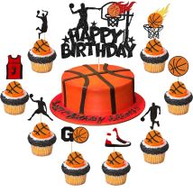 Basketball Kuchen Topper Ball Turnschuhe Fußball Fußball Alles Gute Zum Geburtstag Party Cupcake Topper Dekoration Backen Liefert DIY Neue