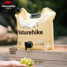 Naturehike Outdoor-Wasserbeutel, 10 l, tragbar, großes Fassungsvermögen, mit Wasserhahngriff, faltbarer Wasserbehälter für Camping, Wandern, Notfall
