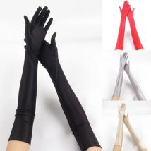 52CM Kobiety Eleganckie Solidne Spandex Cienkie Miękkie Rozciągliwe Ochrona przed słońcem Występ na