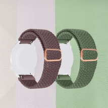 2 stücke Nylon Geflochtene Schleife für Samsung Uhr 7 Band 18/20/22mm Quick Release Armband armband Für Huawei Uhr GT 5/Garmin Uhr