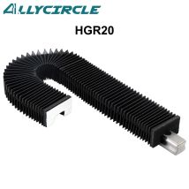 HGR20 Linearführungsschiene Faltenbalgabdeckung CNC Orgel Staubschutz Tuch Gestreckte Länge Anpassen für CNC-Maschine