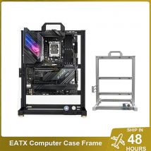 EATX Gamers Cabinet MOD Großes offenes PC-Gehäuse Rahmenregal Aluminium Kreatives DIY Desktop-Gaming-Computergehäuse Wasserkühlung