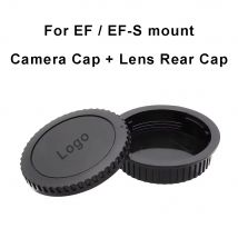 Für Canon EF / EF-S Kappen-Set, hinterer Objektivdeckel + Kameragehäuse, Objektivdeckel für Canon EOS EF-Halterung mit / ohne CN-Logo