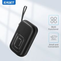 Eaget 2,5 Zoll HDD Box Bag Case Tragbare Festplattentasche für externe tragbare HDD HDD HDD Box Case Aufbewahrungsschutz Schwarz