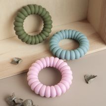Farbe Kinder 1PC Baby Silikon Zahnen Spielzeug BPA FREI Rasseln Beißring Spielzeug Für Baby Geschenk Kleinkinder Molaren Spielzeug ausbildung Sensorischen Spielzeug