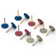 6 Stücke/1 Packung Dental Composite Harz Polierscheiben Gummi Polierer RA Rad Spirale Flex Pinsel Polieren Diamant System Bohrer