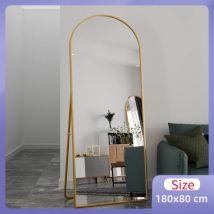 Creahappy Specchio per tutto il corpo - Specchio per toeletta - 180x80 cm per soggiorno, camera da letto e specchio per il cambio