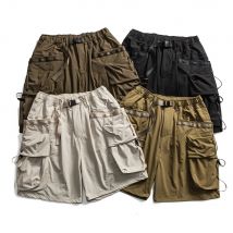 Herren Sommer Multi Pocket Outdoor Loose Casual Function Cargo Shorts Cityboy Fashion Techwear Quick Dry Sportshorts Kurze Hose