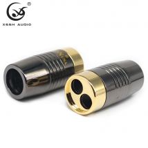 Metall Splitter XSSH Aud DIY HIFI System Solide Stahl Lautsprecher Audio Power Kabel Y Hosen Stiefel 14mm 16mm zu 2*8,5mm Y Splitter