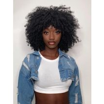 MsSunlight Afro Kinky Curly Wig Human Hair Short Wigs For Woman Human Hair 100% Natural 4B 4C Brazilian Hair Wigs Full Machine