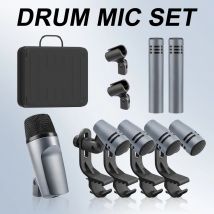 Kick Drum Microphone E608 7-teiliges Schlagzeug-Set für Bass-Snaredrums, Toms und Becken, Studioaufnahmen und Live-Auftritte
