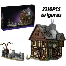 New Ideas Hocus Pocused The Sanderson Sisters Cottage Building Blocks Halloween Bricks Toys For Kids Christmas Gifts