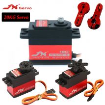 Jx 20kg servo PDI-6221MG 180 ° 360 ° großes drehmoment digital aluminium metall getriebe 25t arm für rc auto modell spielzeug crawler boot flugzeug