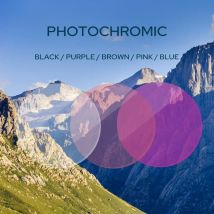 CAIDERONI 1,56 1,61 1,67 1,74 Photochrome grau-braun-rosa-lila-blaue Serie Myopie-weitsichtige maßgeschneiderte Brillengläser