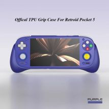 Offical For Retroid Pocket 5 Grip Case Protect Shell Original RP5 TPU Case Grip Game Control Stand Holder Protective Cover