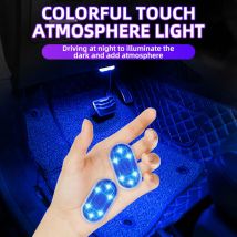 Luce interna per auto Touch Lampada da soffitto in velcro per tetto auto a mano Illuminazione per