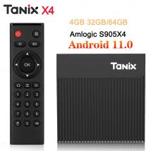 Original Tanix X4 Android 11,0 TV BOX Amlogic S905X4 4GB 32GB 2,4G y 5G Dual Wifi 4K 4GB64GB Smart Set Top Box reproductor multimedia