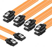 Kabel SATA III, kabel danych HDD SDD 6 Gb/s, zatrzask blokujący kabel SATA 3.0 SATA do dysków twardego SATA, dysków SSD, sterowników CD, nagrywaczy CD 10 50 100 SZTUK