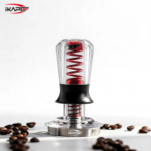 IKAPE V3 Espresso Tamper,Spring-loaded Transparent Coffee Tamper with Premium Stainless Steel Base,Fits 51/54/58mm Portafilter