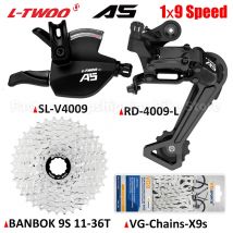 LTWOO A5 1X9 Speed MTB Bike Derailleur Groupset Compatible SHIMANO BANBOK 32T 36T Cassette Flywheel VG Chains Bicycle Parts