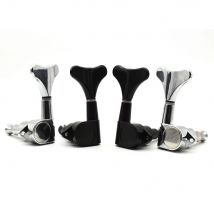 2R2L 4R 4L Black Bass Tuning Peg Guitar Tuners Machine Heads for Electric Bass