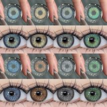 EYESHARE NEUE Farbkontaktlinsen für Augen, natürliche Augen, grüne Farblinse, kosmetische weiche Augenlinsen, blaue Schönheit, schüler graues Auge
