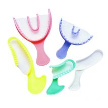 Dental Bite Registration Trays Impression Tray Mold with Net Disposable Plastic Teeth Holder Dentist Oral Care Tools Colorful