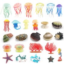 Simulation Ocean Animals Model Conch Clams Scallop Oyster Sea Anemones Coral Jellyfish Life Growth Cycle Education Miniature Toy