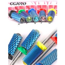1pc Wolfram Hartmetall Acryl Nagel Bohrer Professionelle Chrom 6,6mm Kristall Top Große Barrel Nagel Bits 3/32"