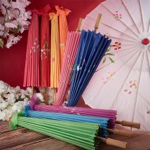 82/84cm Seidenstoff Frauen Regenschirm japanische Kirschblüten alten Tanz Regenschirm dekorative chinesische Stil Öl Papier Regenschirm