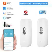 Tuya WiFi/ZigBee Temperatur und Luftfeuchtigkeit Smart Home Thermometer Hygrometer APP Fernalarm Funktioniert mit Alexa Google Home