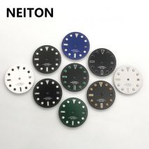 NEITON 28,5 mm quadrante sterile blu luminoso adatto al movimento Miyota 8205 8215 821A NH35 ETA 2836 2824 Mingzhu DG2813 3804