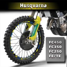 Für husqvarna 701 tc 125 250 fc450 fc250 fc350 fe te Motorrad reifen Innenring reflektierende Streifen aufkleber wasserdichte Abziehbilder