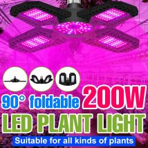 200W LED Pianta Coltiva Le Luci E27/E26 Phyto Lampada Spettro Completo Pieghevole Per Tenda In Serra Fiore Verdura Coltivazione Idroponica