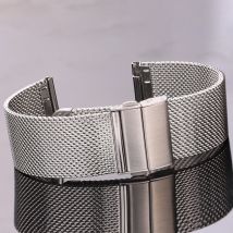 Mesh Milanese Loop Watchband Bracelet 16mm 18mm 20mm 22mm 24mm Silver Black Smart Watch Band For Galaxy Watch 4 5 Pro Strap