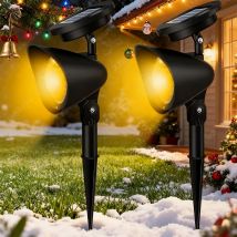Solar Powered LED Spotlight Outdoor -IP65 Waterproof Garden Lights for Pathway,Lawn,Tree,Courtyard Decoration Landscape Lighting