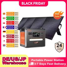 SOLARPLA2500W 2304WH LiFePo4 Stazione di energia solare portatile Generatori da campeggio all'aperto Batteria di backup 220V Pannello solare mobile 200W