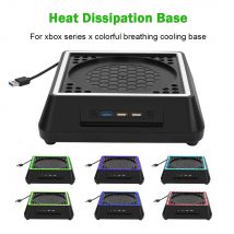 Ventilador de refrigeración para consola Xbox Series X, luz Led, disipación de calor externa, soporte de refrigeración multifuncional, Enfriador de 3 engranajes con 3 USB