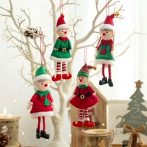 Weihnachts elfen puppen ausgestopfte Puppen Elf für Weihnachts baum dekoration hängenden Anhänger Weihnachts neuheit Spielzeug Jungen Mädchen Elfen Kinder Geschenk