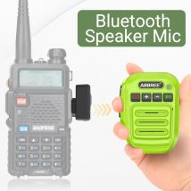 ABBREE Drahtloses Mikrofon Bluetooth PTT Freisprechlautsprecher Mikrofon Typ-C Aufladen für Baofeng UV-5R UV-21 Quansheng UV-K5(8) UV-K6