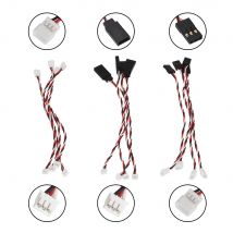 4PCS JST 1,5mm 3Pins Stecker auf JR Servo Stecker Konverter Draht Für RC Mini-z Racing moskito Drift Auto Sanwa Futaba NB4 Mini Empfänger