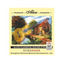 Alice AC106 Classical Guitar Class Guitarra Strings Set Normal/Hard Tension Nylon Core Silver Plated Copper Wound