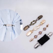 Regulowane pasy wyszczuplające w talii Retro broszki ze stopu dla kobiet Klipsy do szali Kołnierz Klipsy do szalików Antypoślizgowe mocowanie Akcesoria modowe