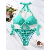 Sexy Push Up Bikini 2024 Costume da bagno donna Due pezzi Costumi da bagno Perizoma femminile Bikini Set Nuoto per costumi da bagno Biquini brasiliano